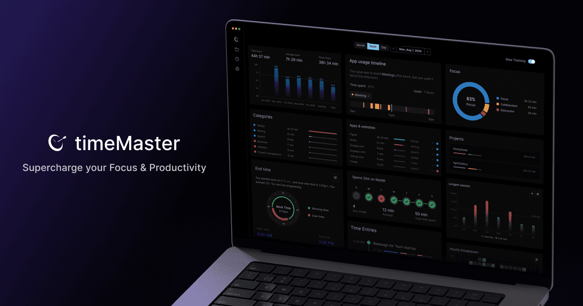 timeMaster product preview