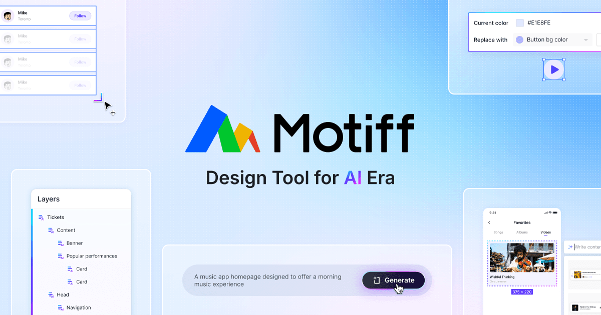 Motiff product preview
