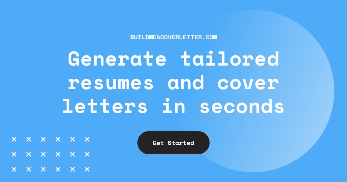 BuildMeACoverLetter product preview
