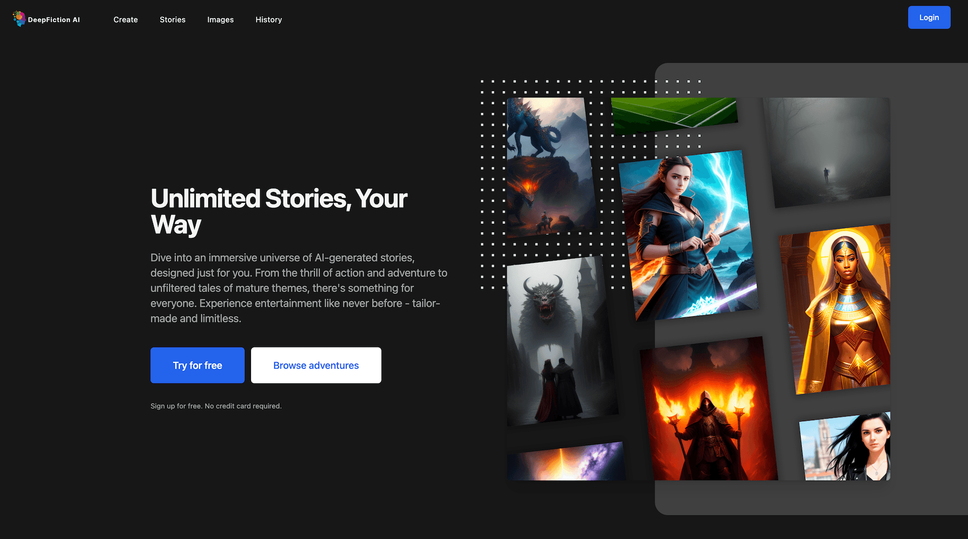DeepFiction product preview