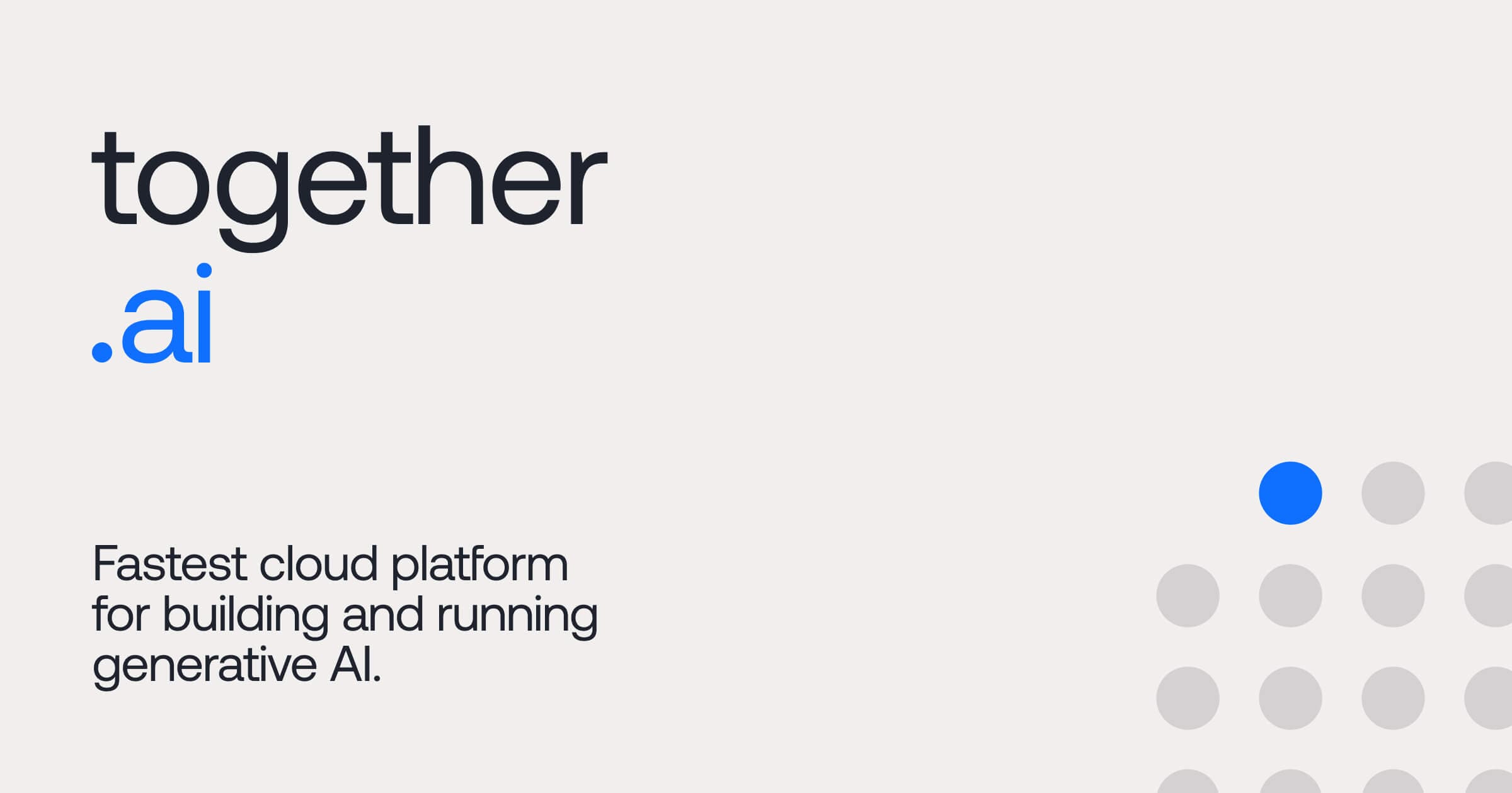 Together AI product preview
