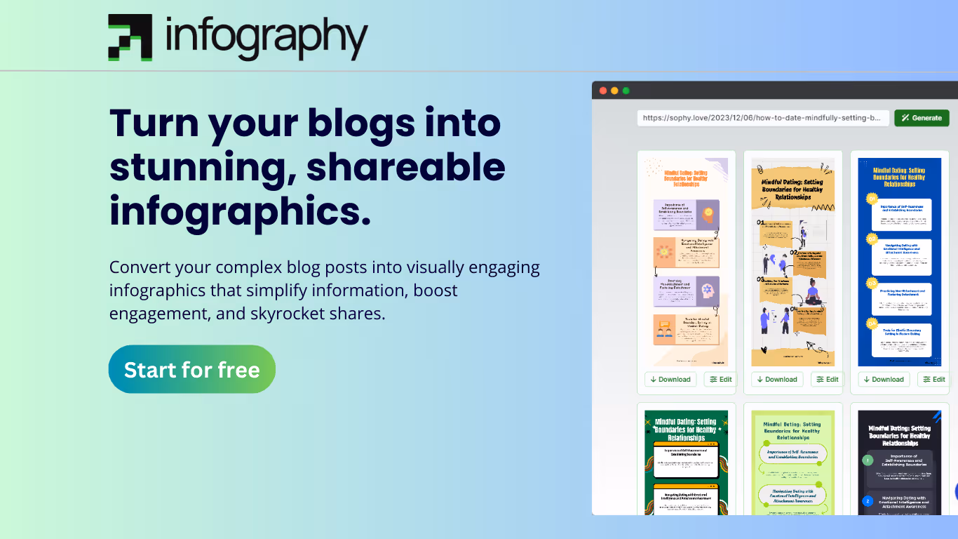 Infography product preview