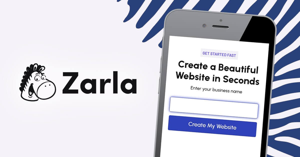 Zarla AI Website Builder product preview