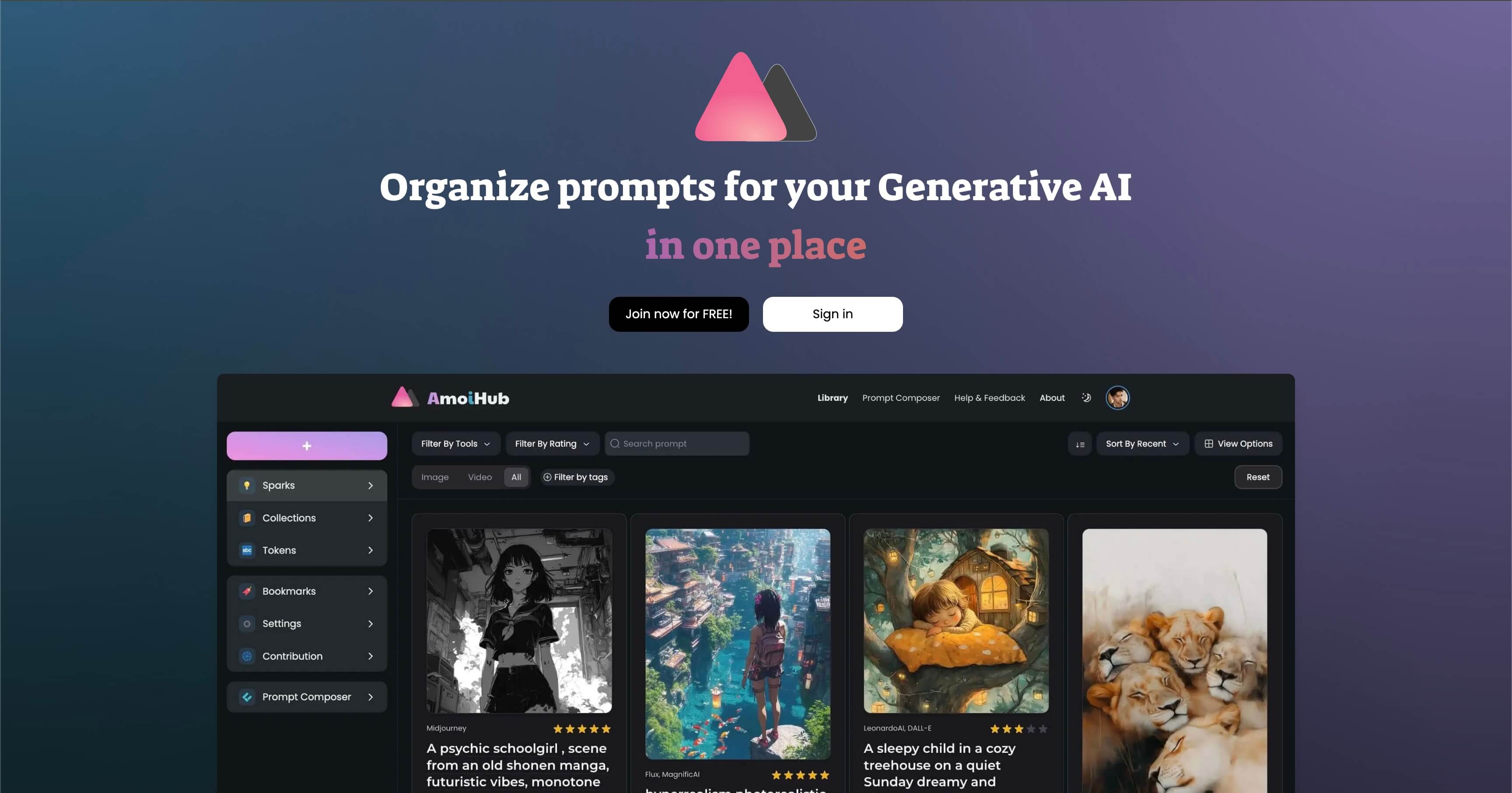 Amoihub product preview