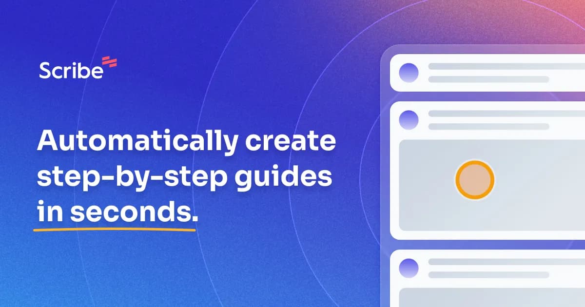 Scribe product preview