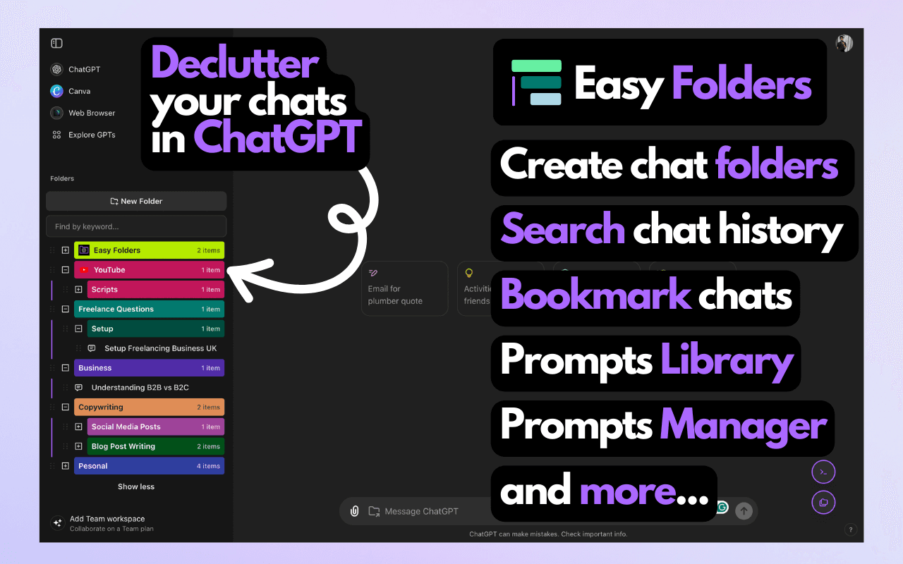 Easy Folders product preview