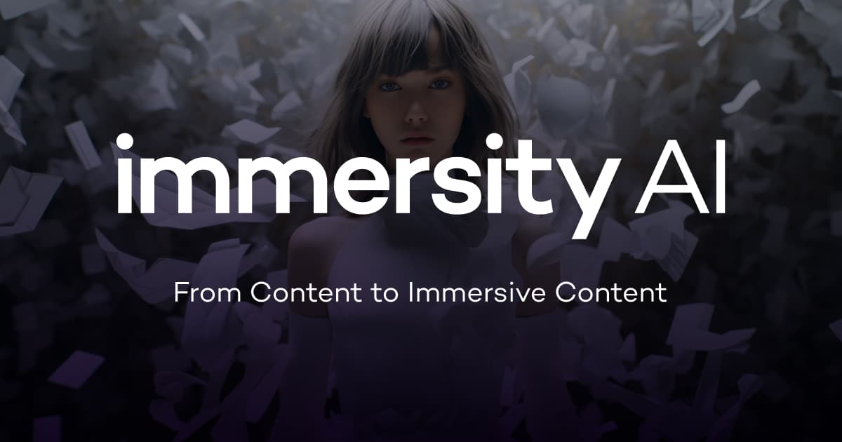Immersity AI product preview