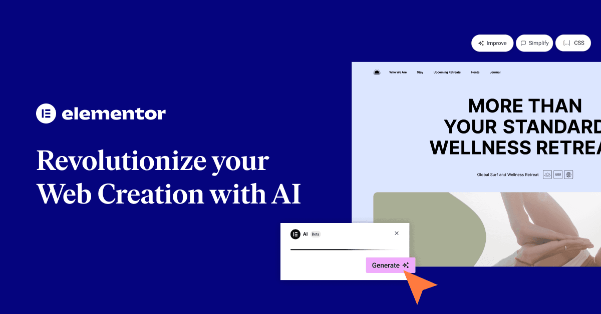 Elementor AI product preview