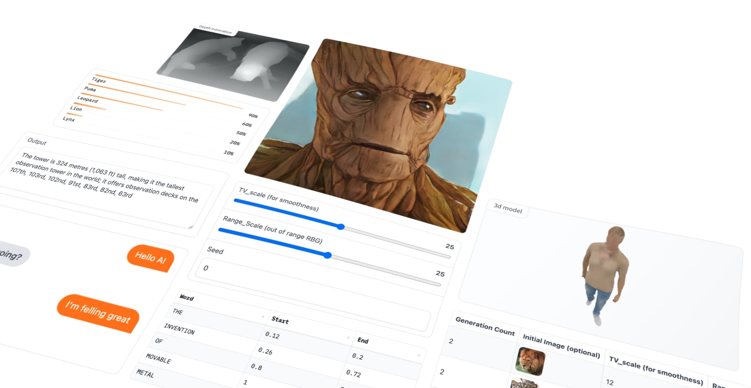 Gradio product preview