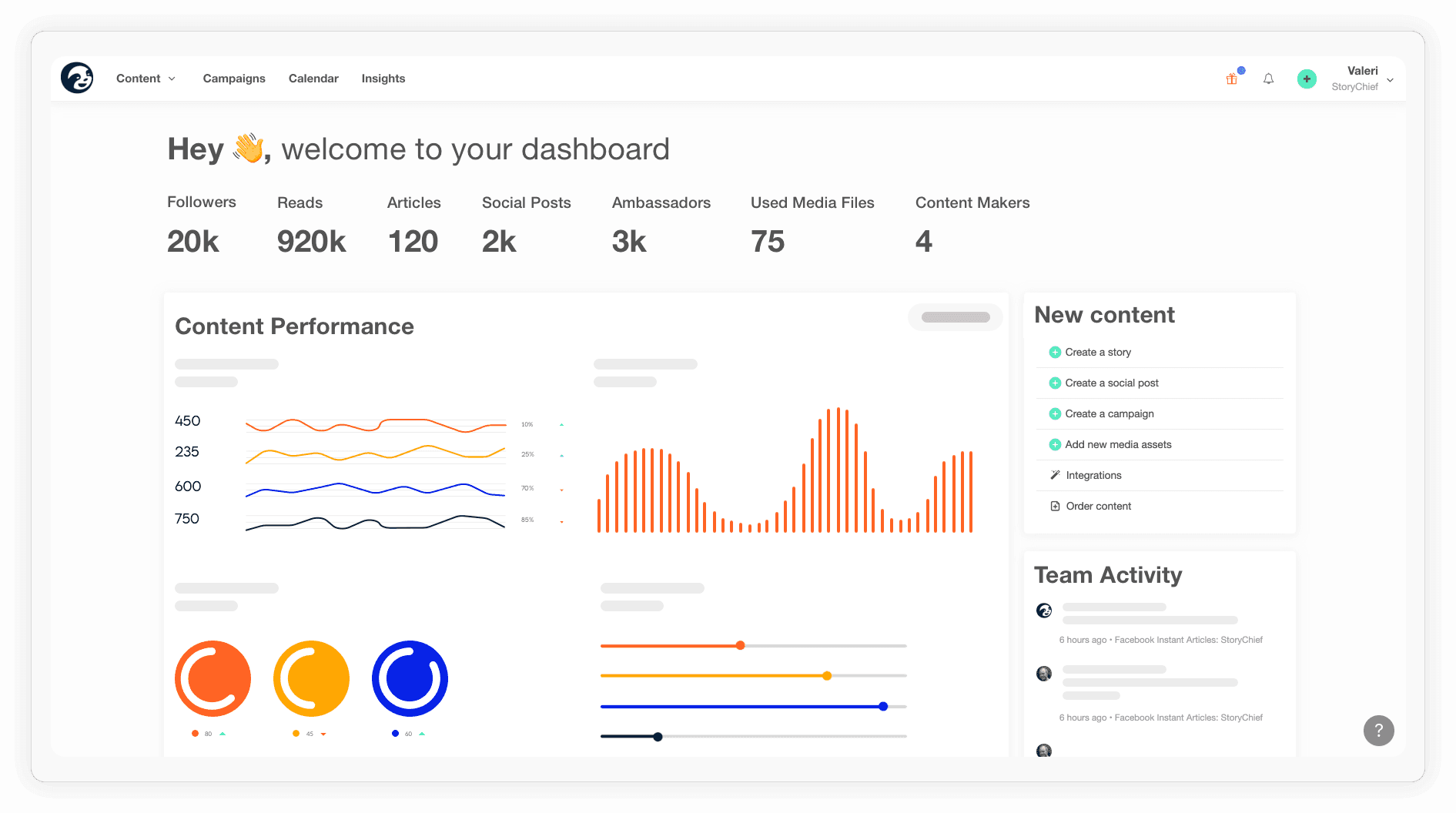 StoryChief product preview