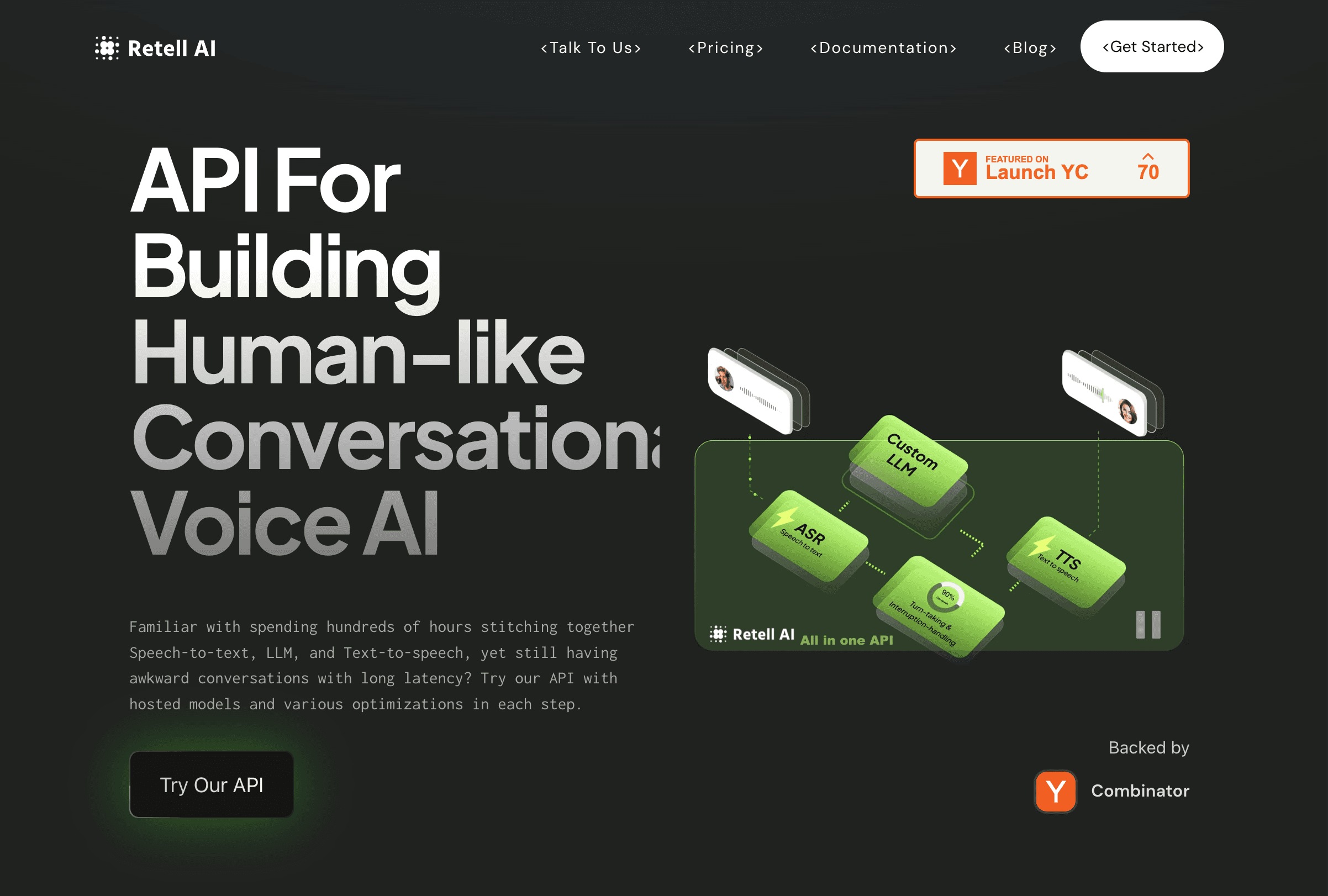 Retell AI product preview
