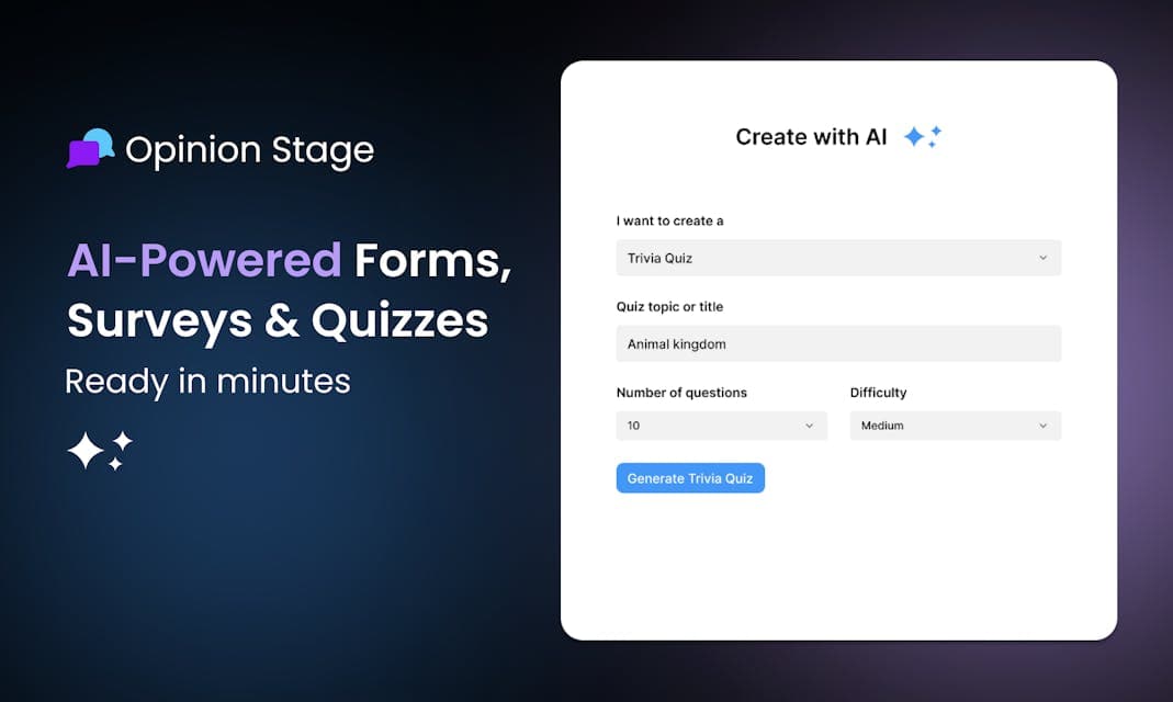 Opinion Stage AI product preview