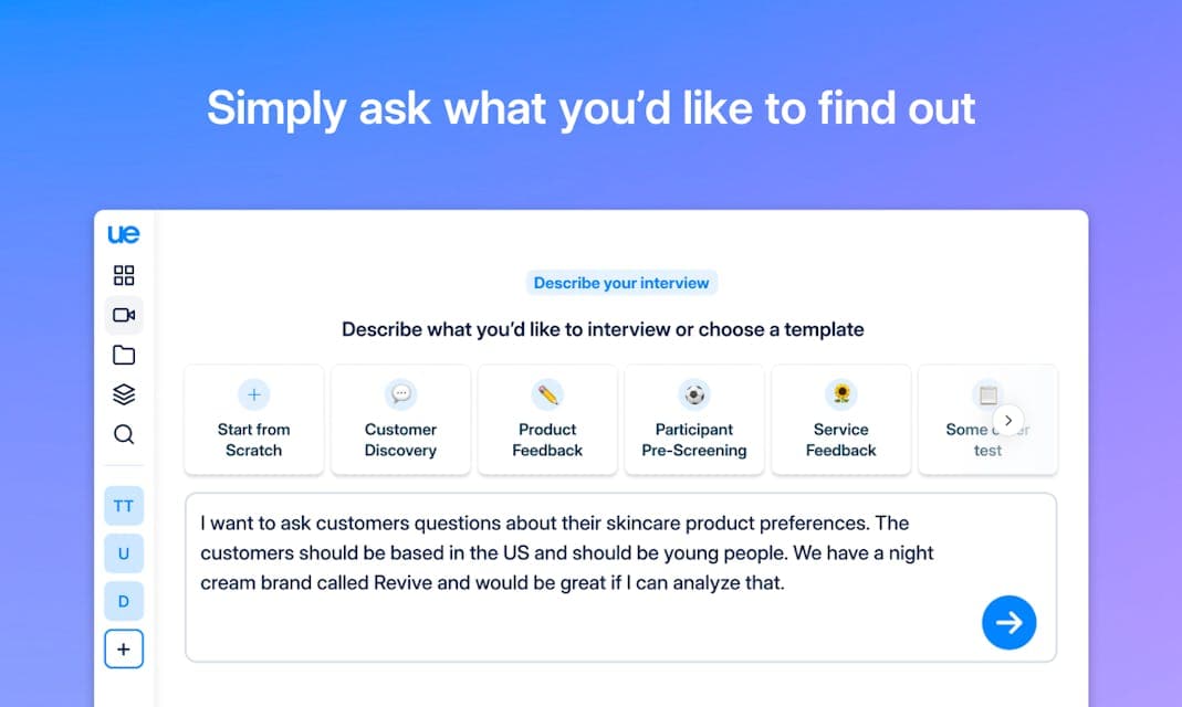 User Evaluation product preview