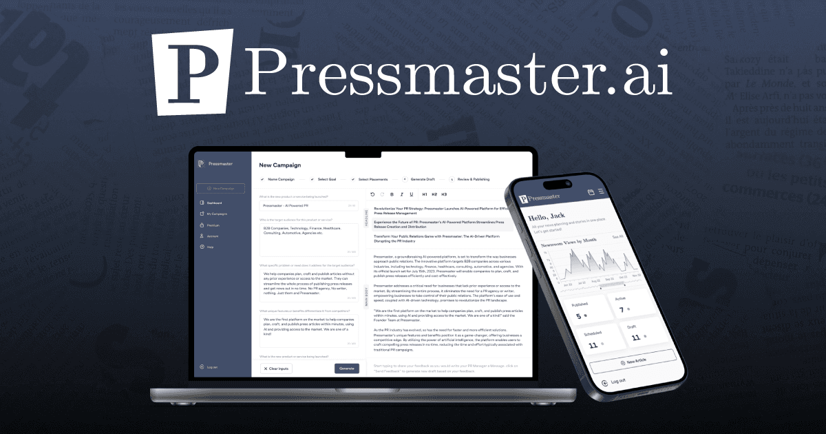 Pressmaster product preview