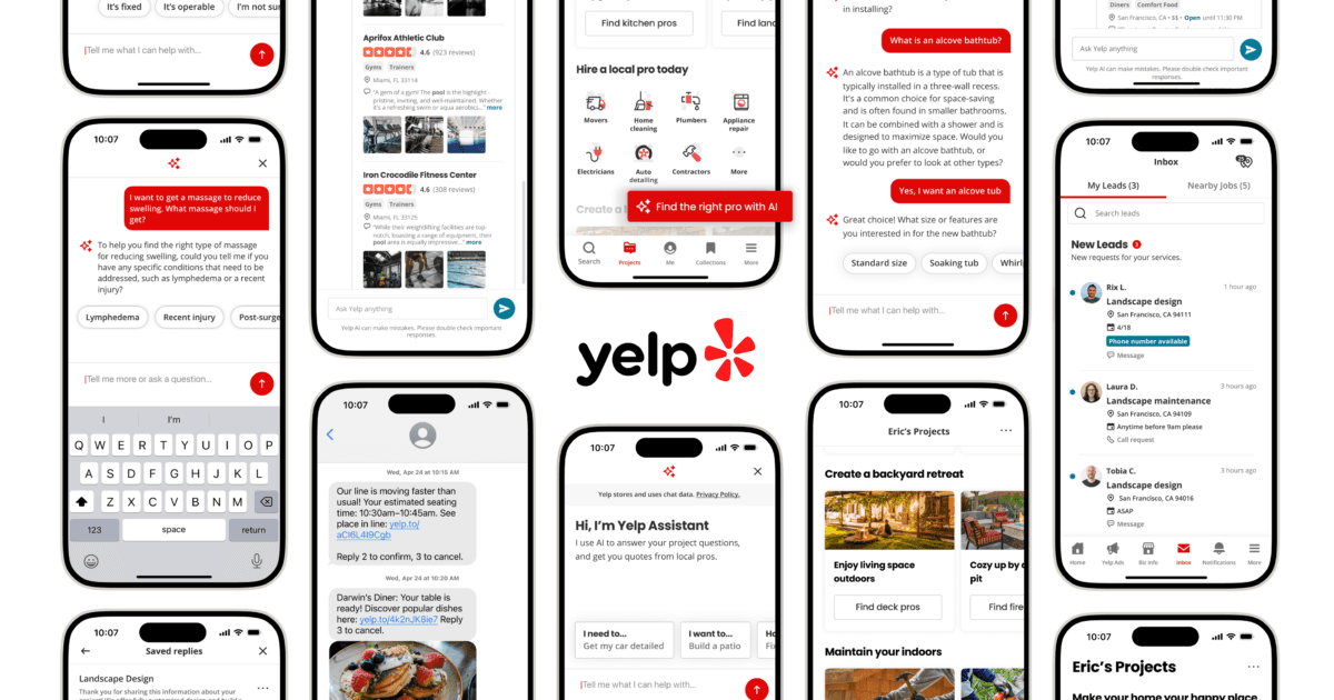 Yelp AI assistant product preview