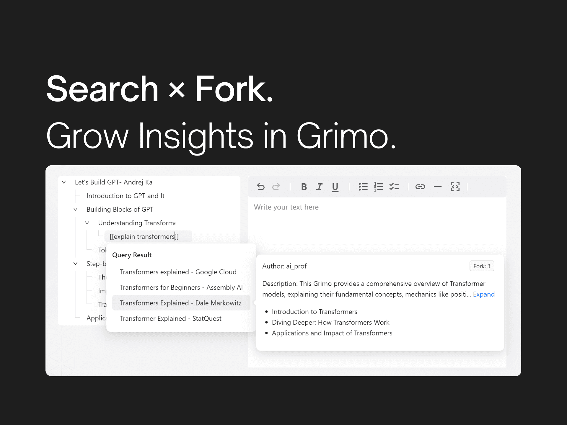 Grimo AI product preview