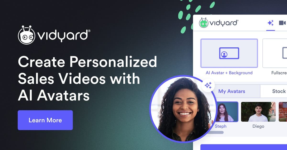 Vidyard AI Avatars product preview