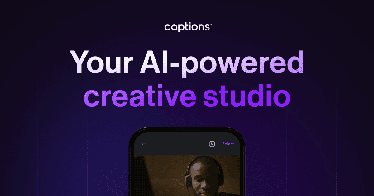 Captions product preview