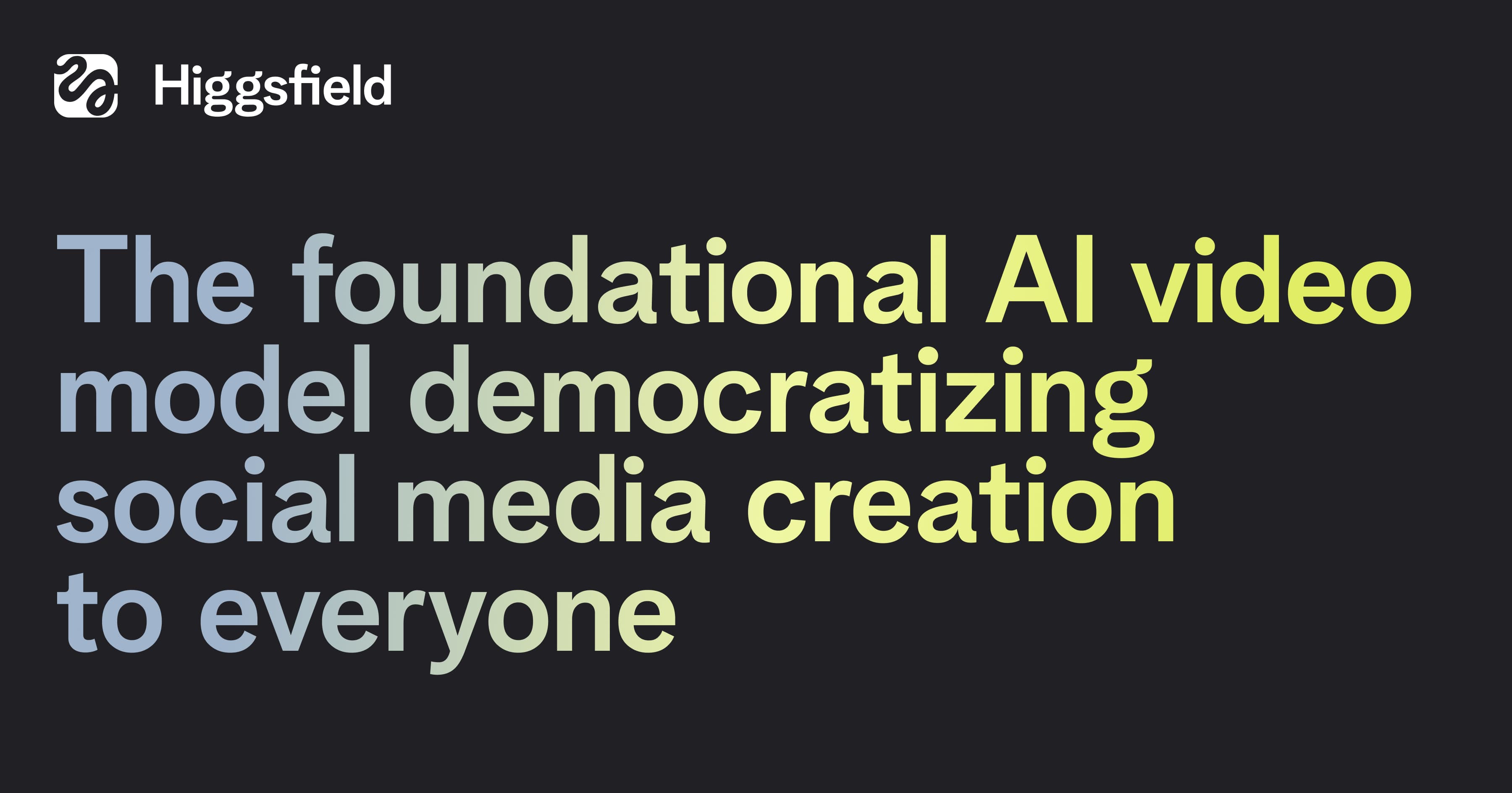 Higgsfield AI product preview
