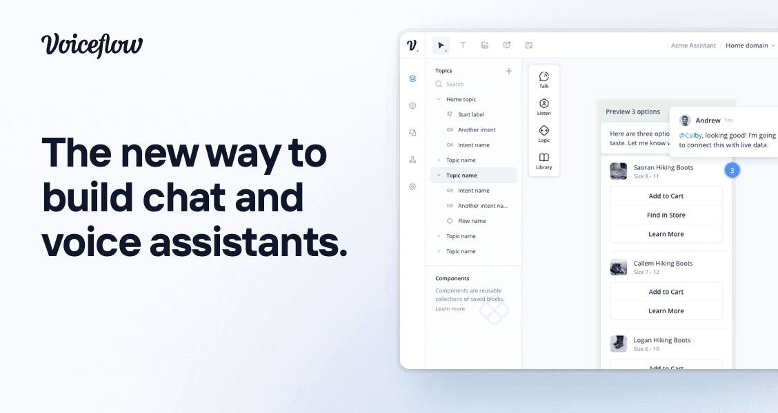 Voiceflow product preview