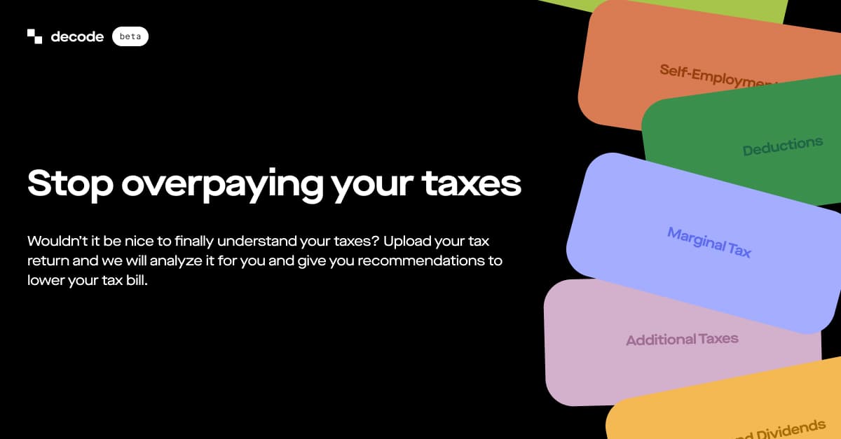 Decode Tax product preview