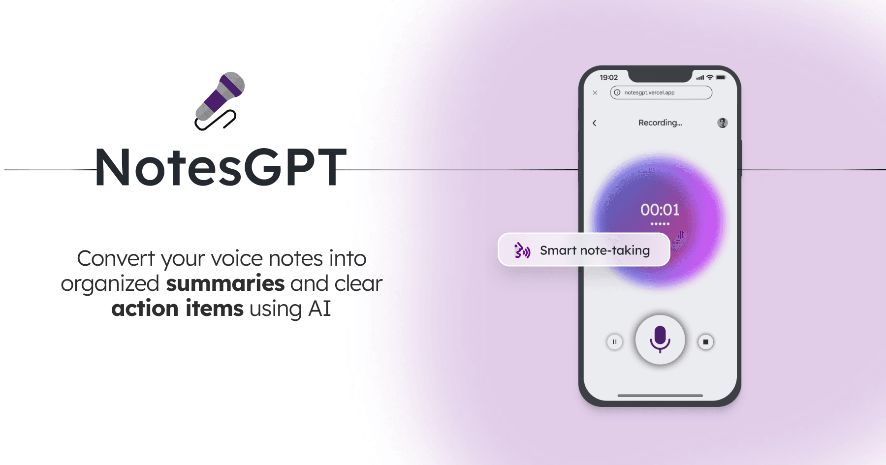 notesGPT product preview