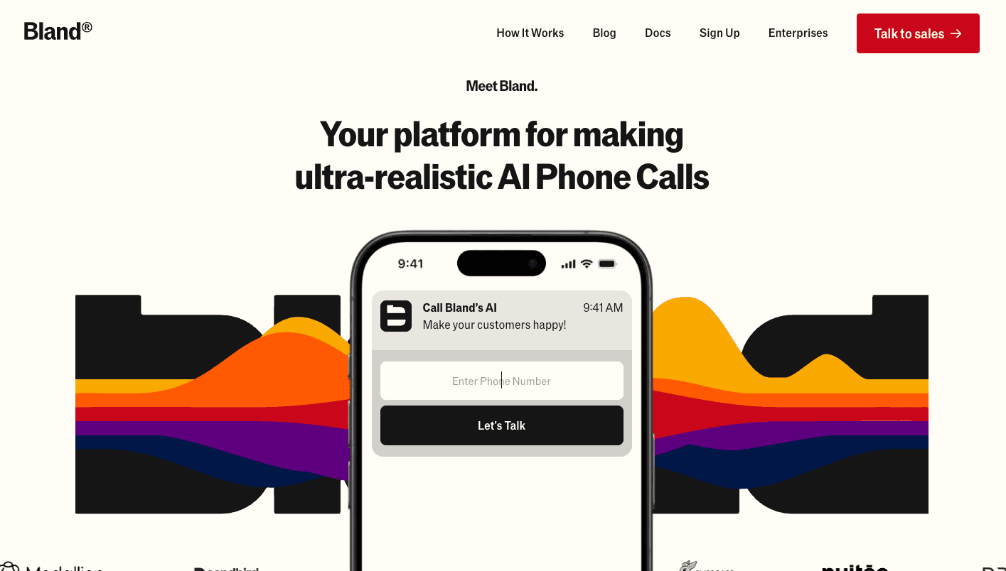 Bland AI product preview