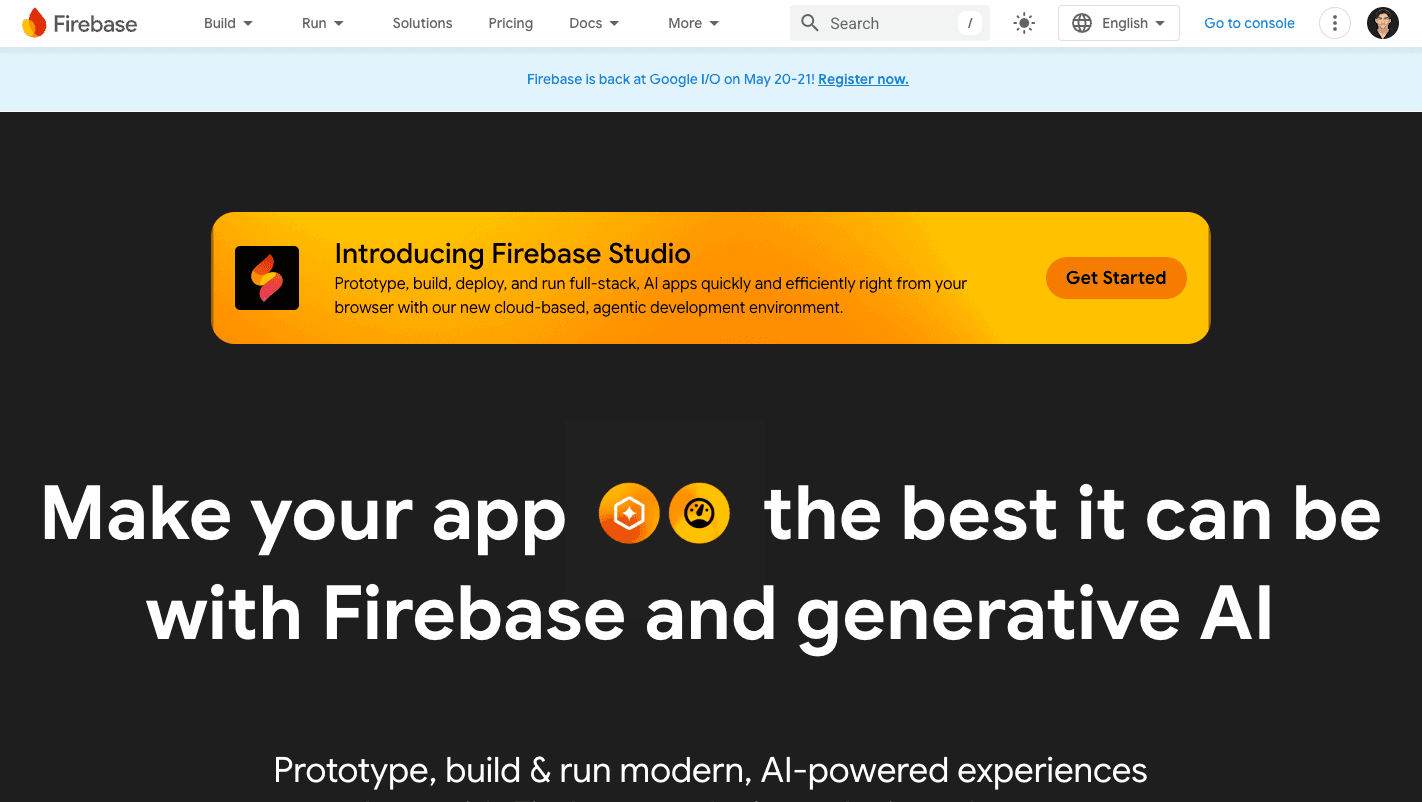 Google Firebase product preview