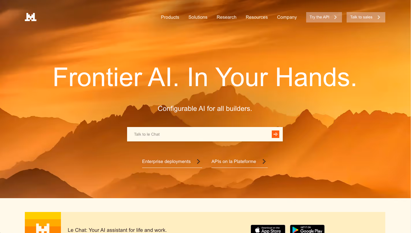 Mistral AI product preview