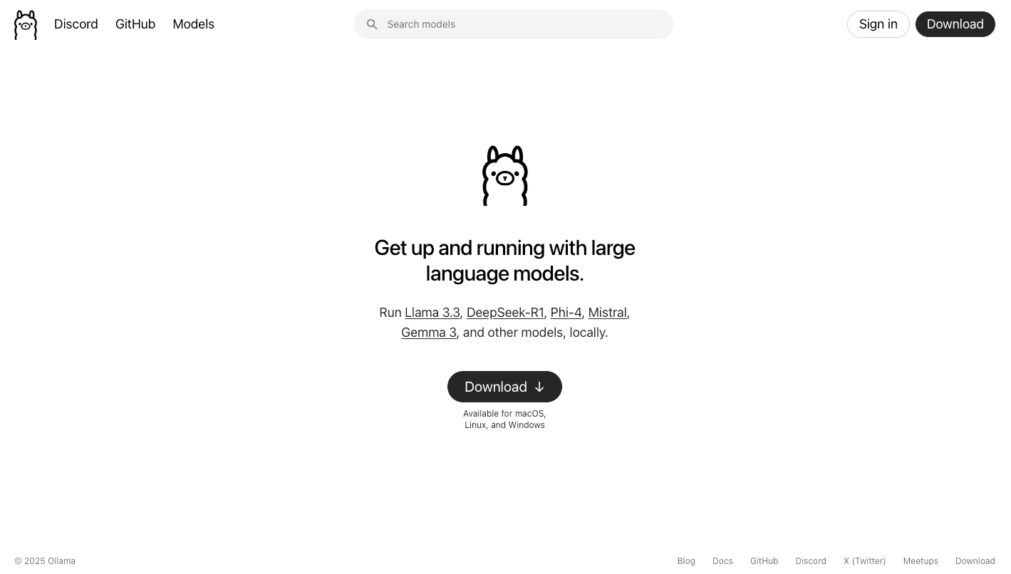 Ollama product preview