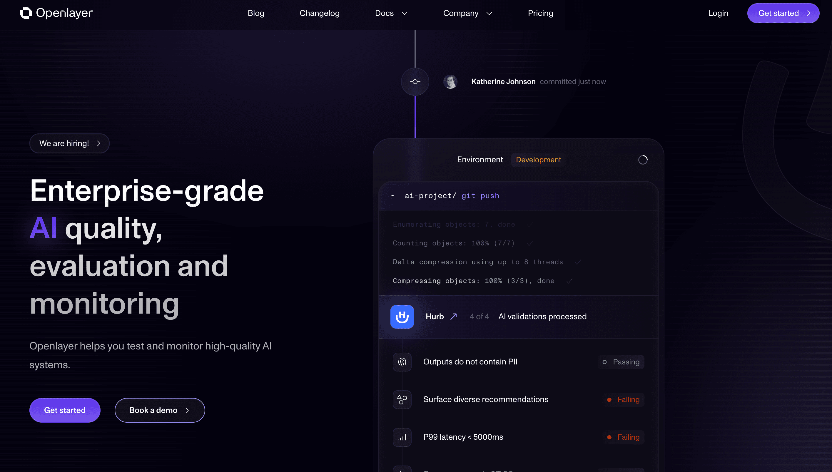 Openlayer product preview