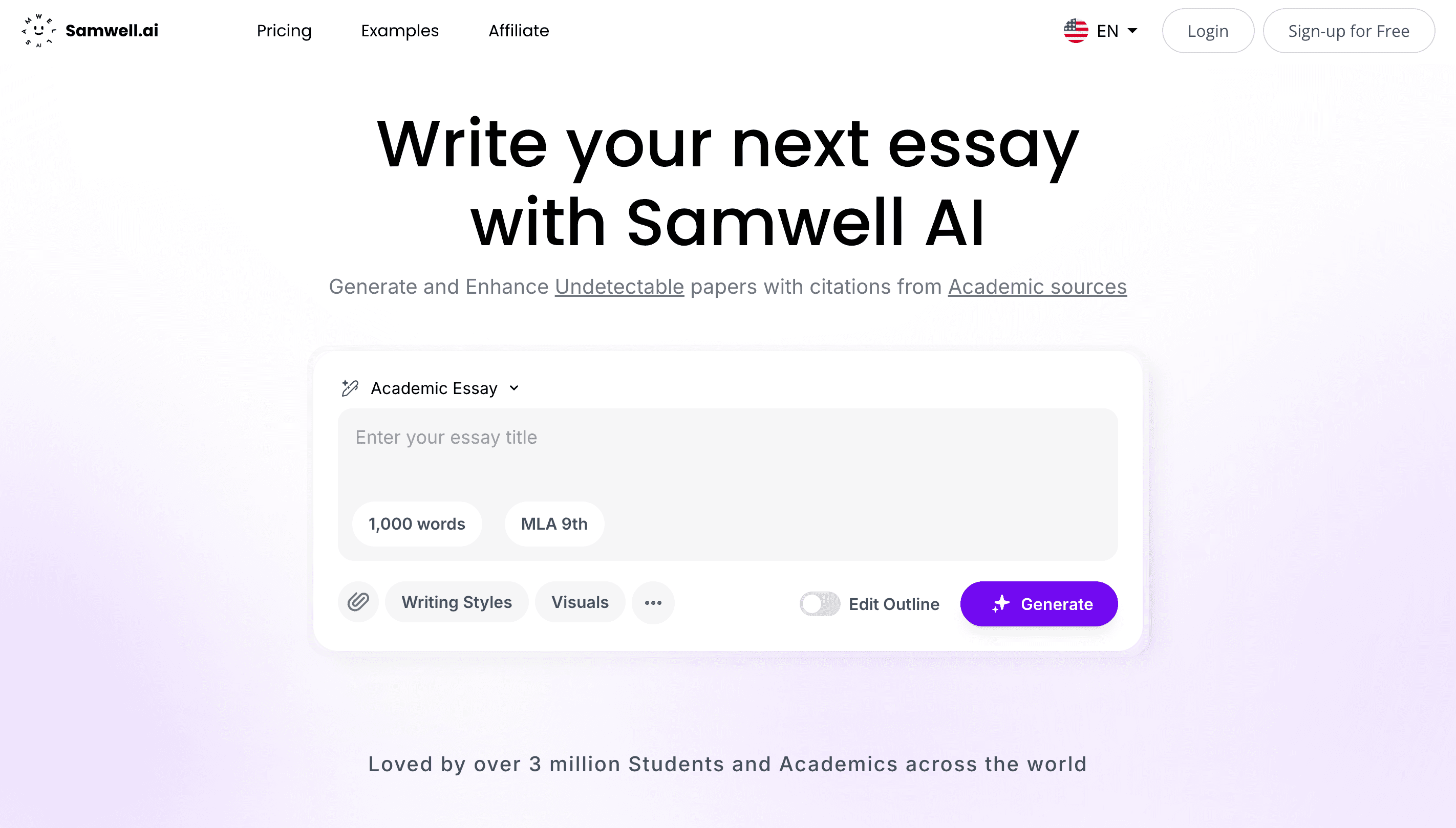 Samwell AI product preview