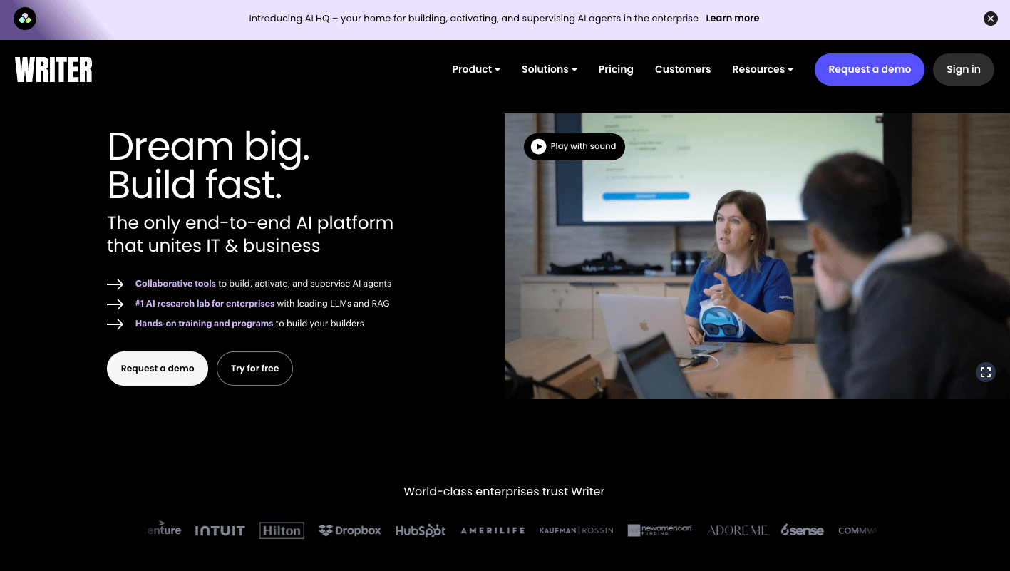 Writer product preview