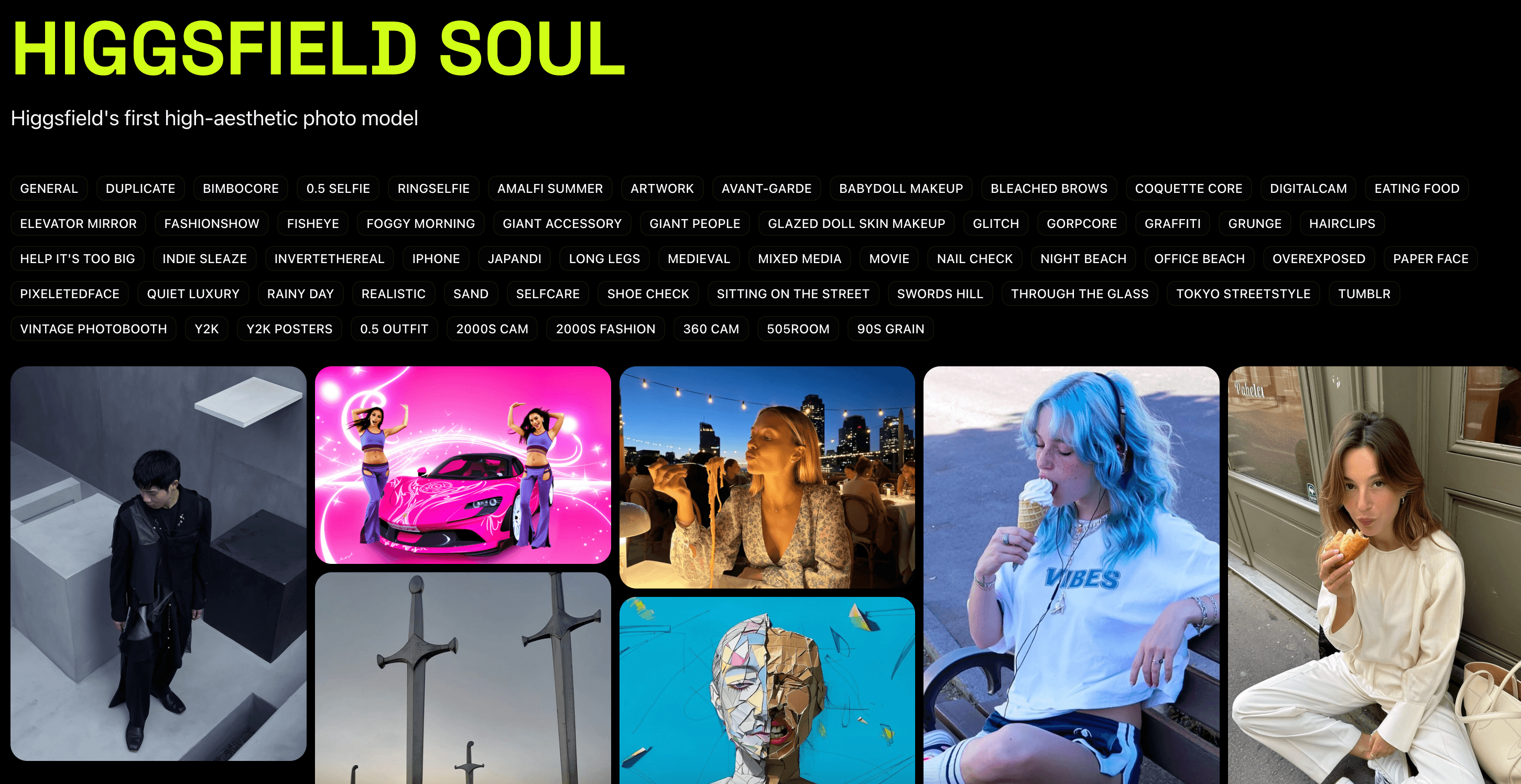 Higgsfield Soul product preview