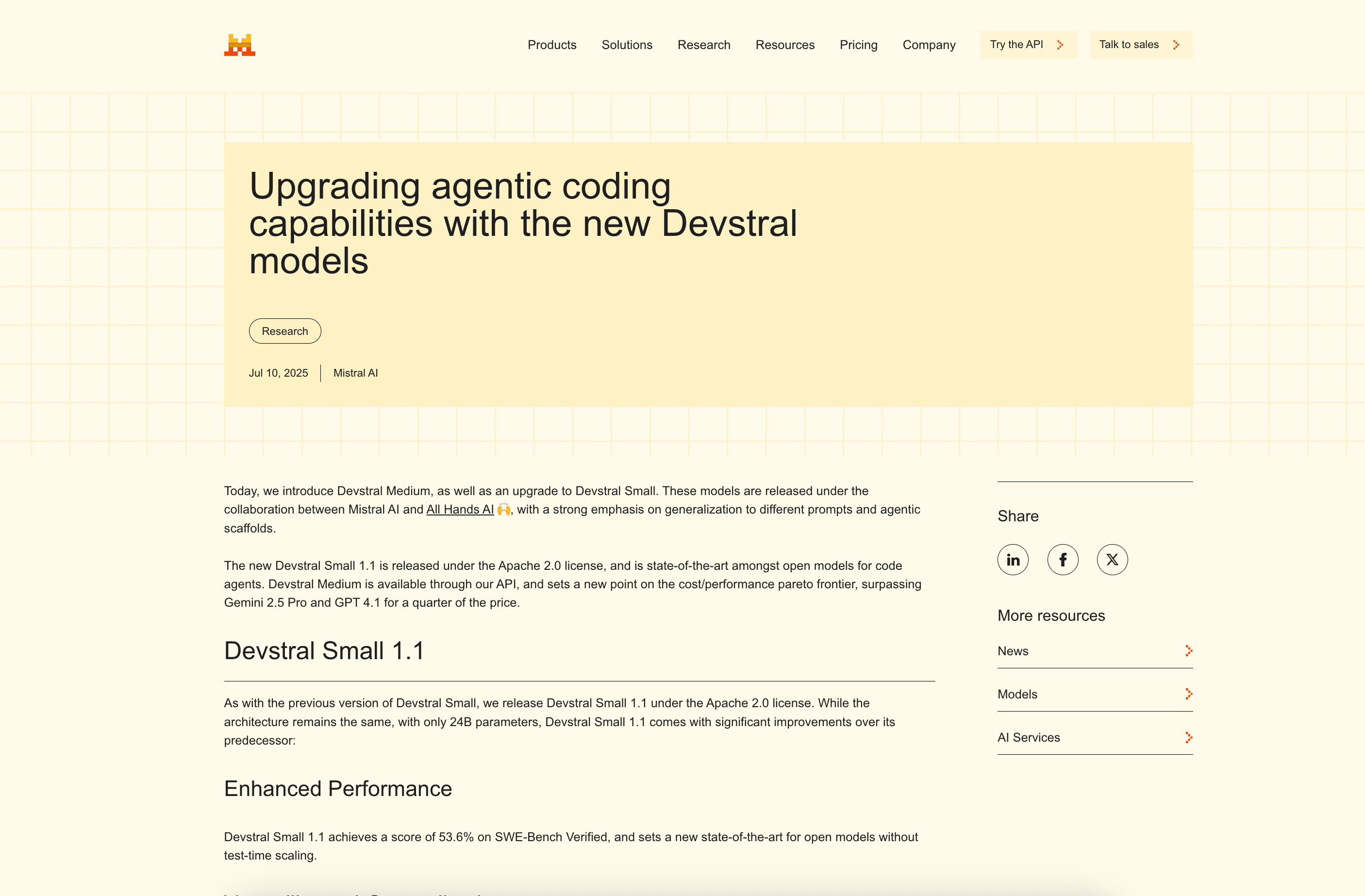Devstral product preview