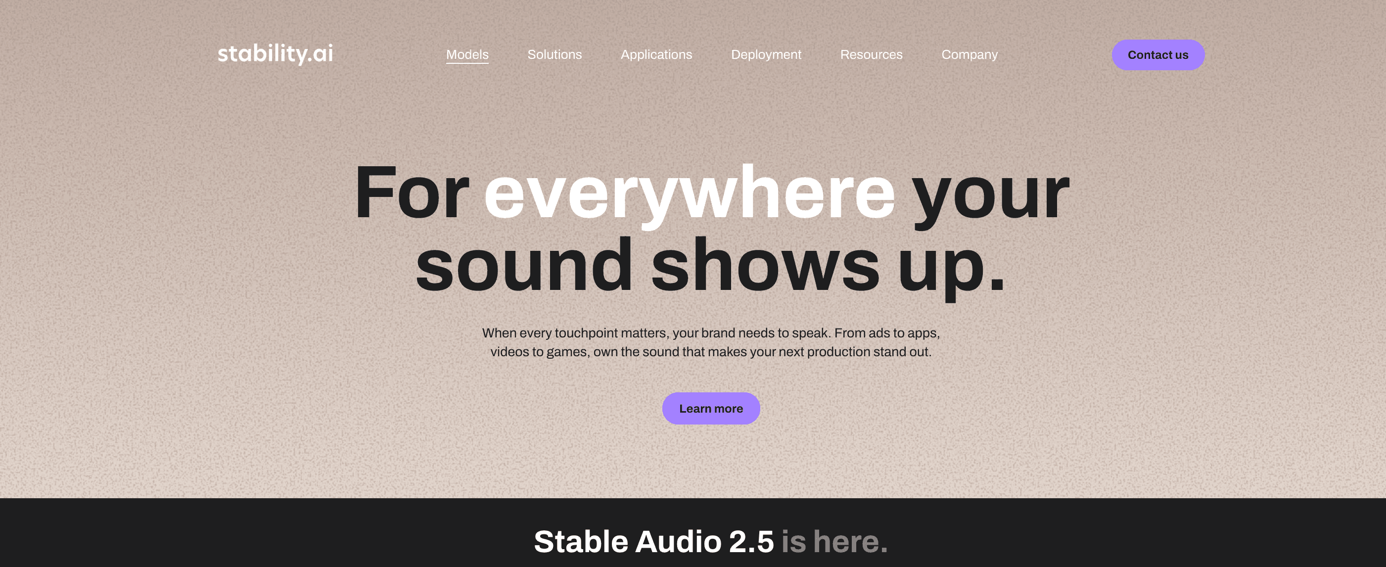 Stable Audio 2.5 product preview