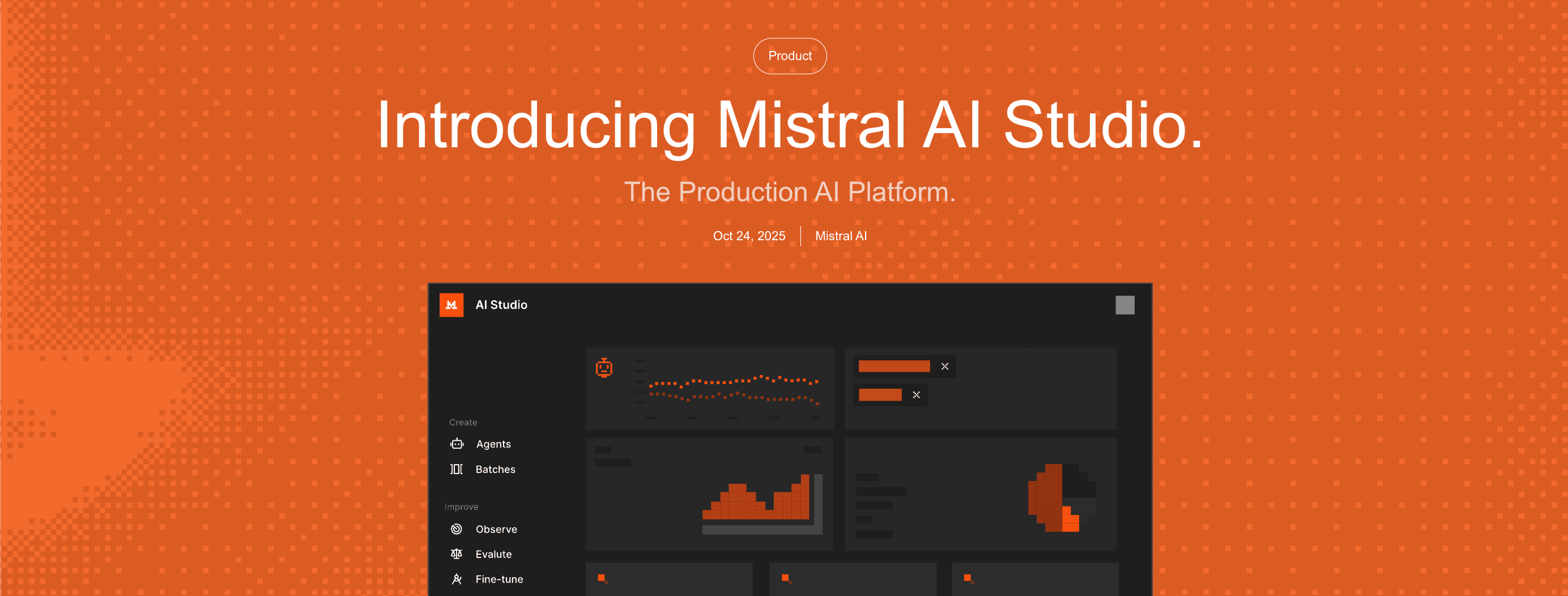 Mistral Studio product preview