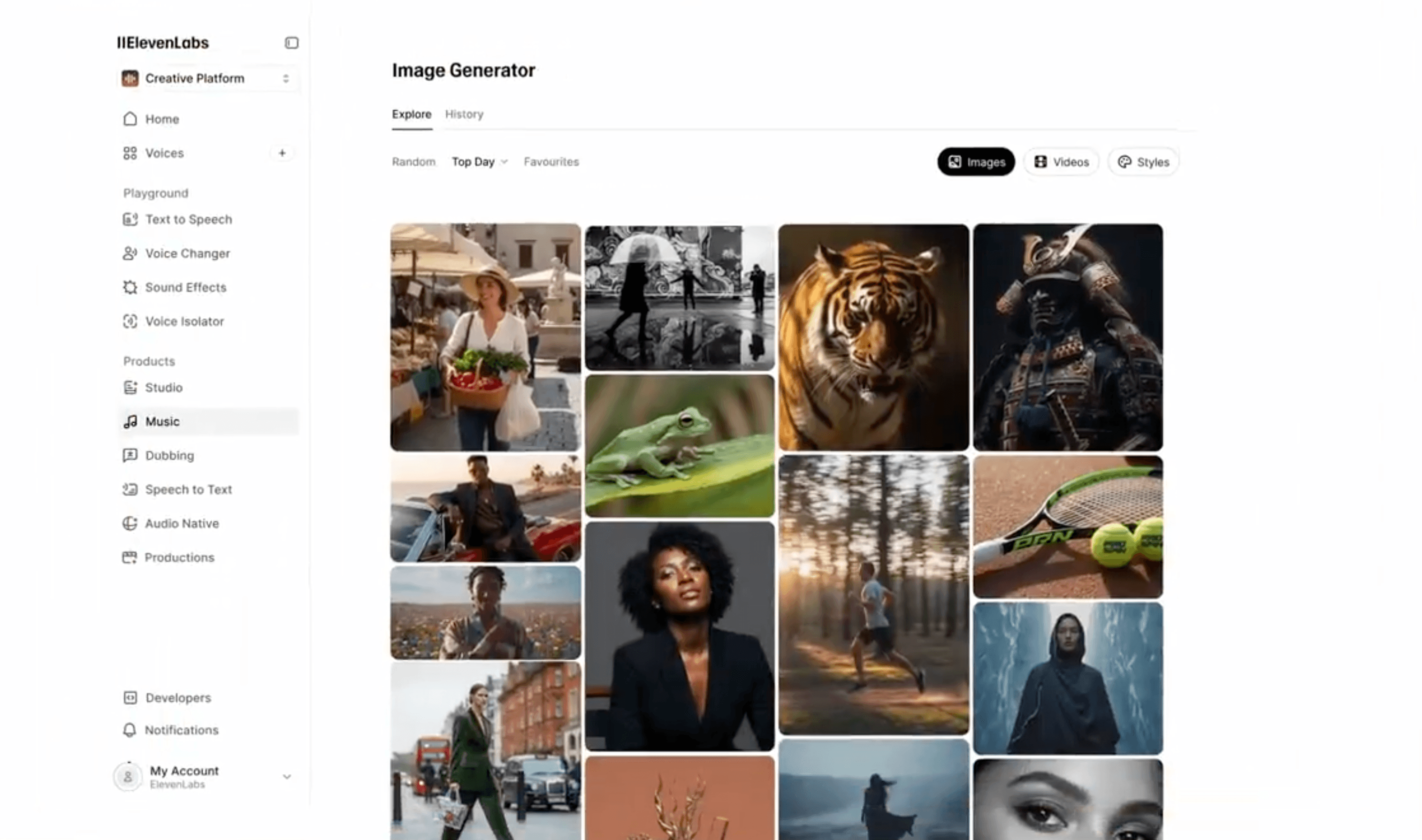 ElevenLabs Image & Video product preview