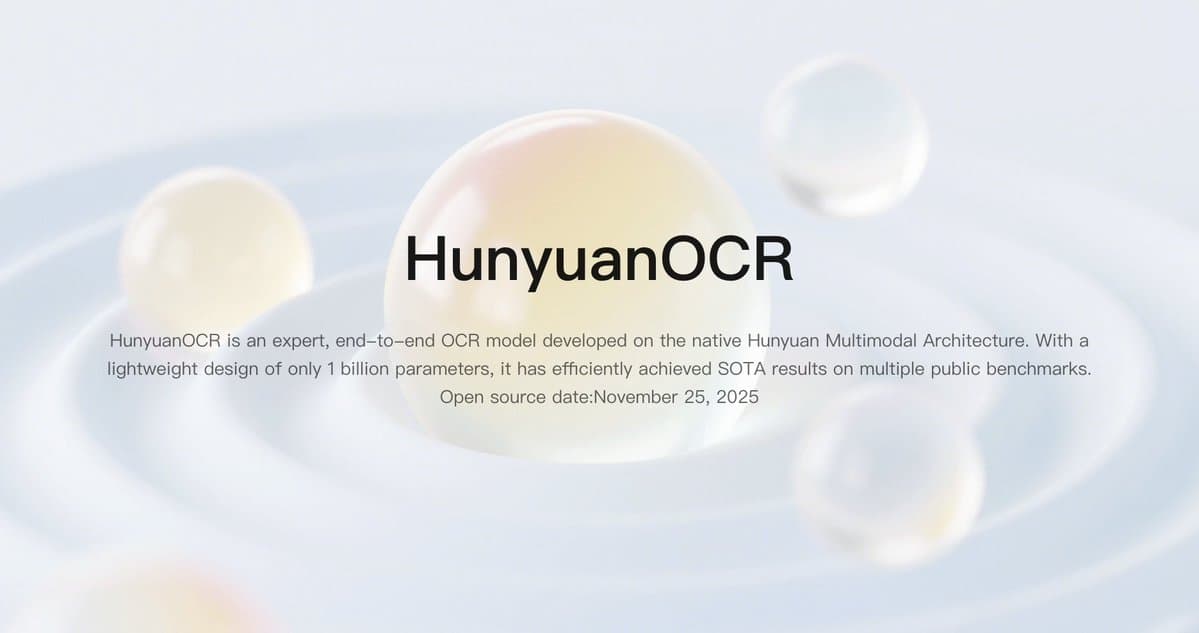 HunyuanOCR product preview