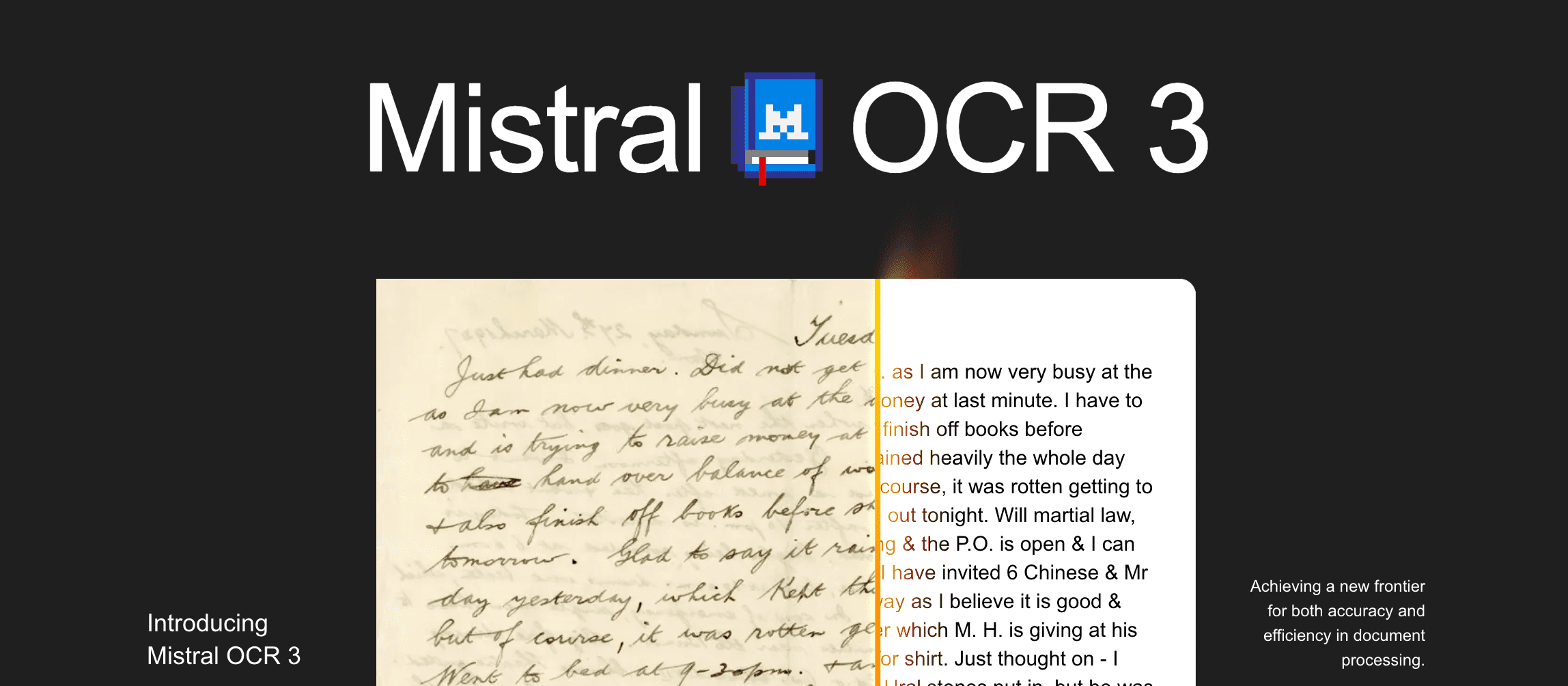 Mistral OCR 3 product preview