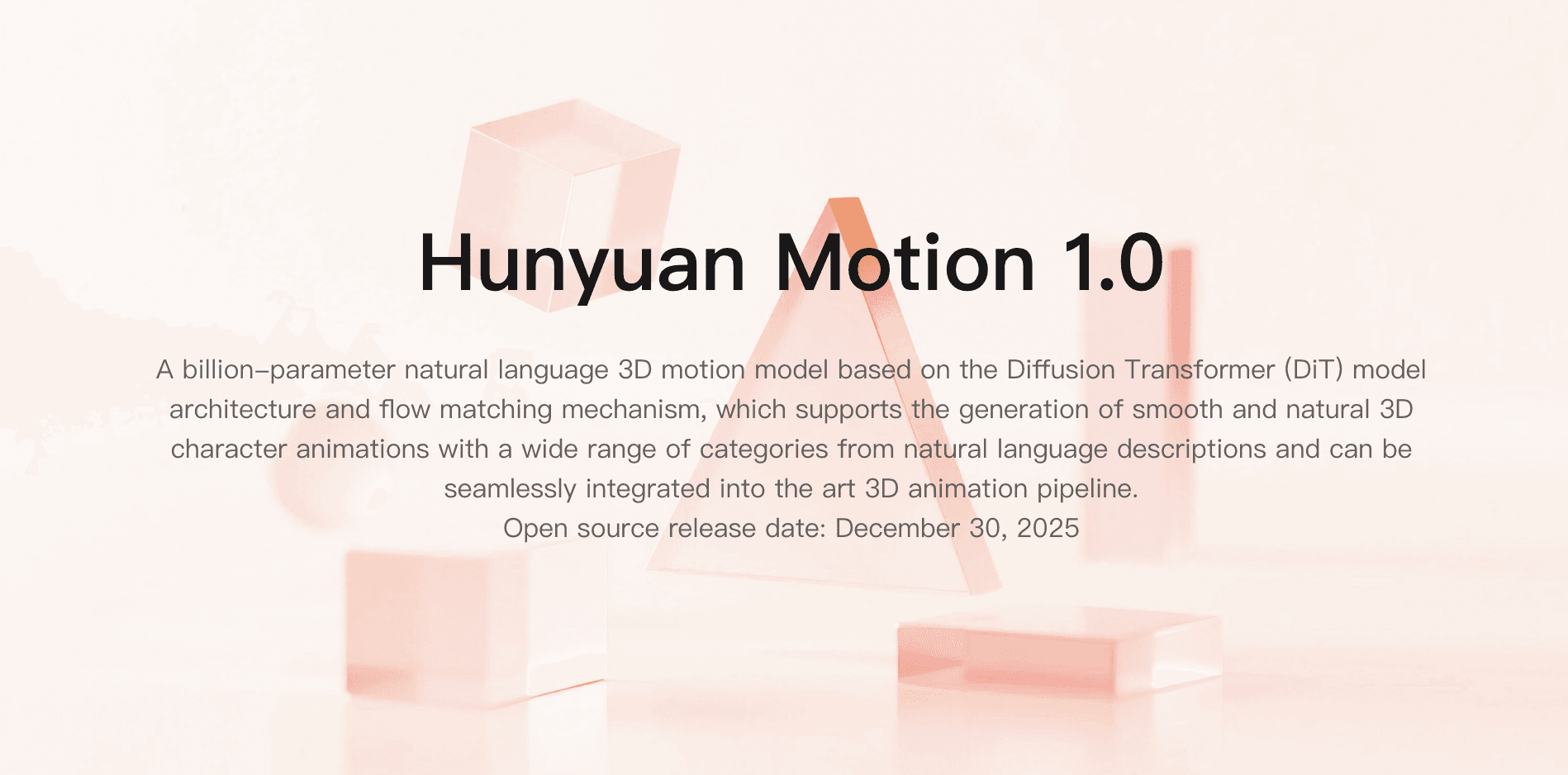 Hunyuan Motion 1.0 product preview
