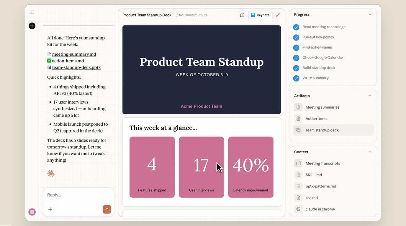 Claude Cowork product preview