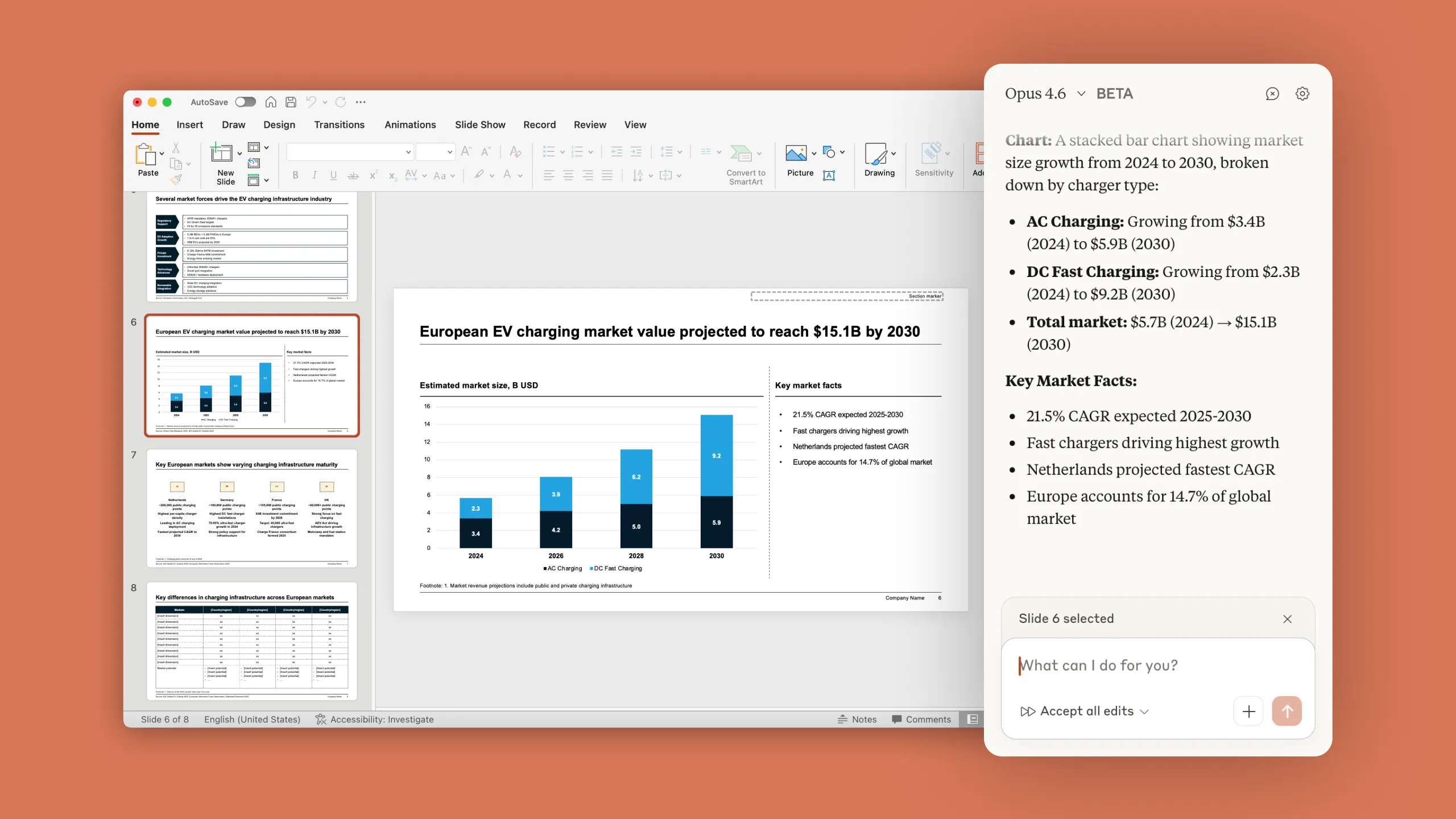 Claude for PowerPoint product preview