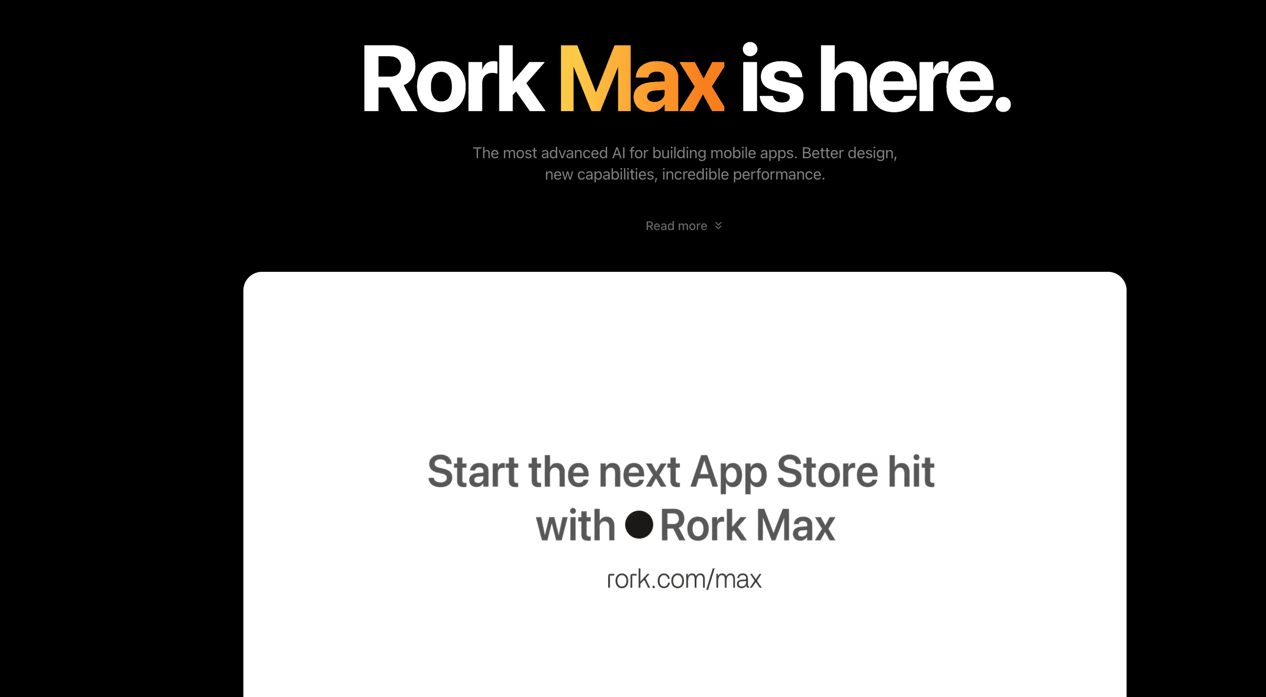 Rork Max product preview