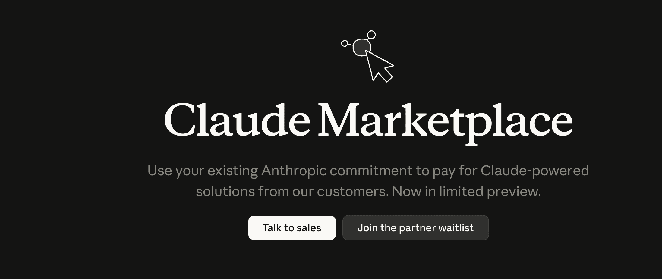 Claude Marketplace product preview