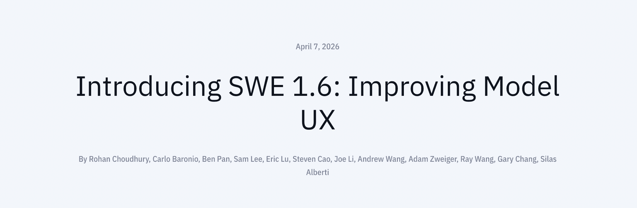SWE-1.7 (successor to SWE-1.6) product preview
