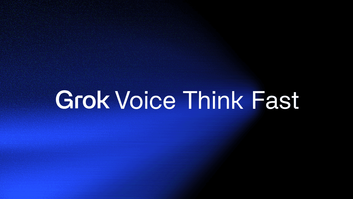 Grok Voice Think Fast 1.0 product preview