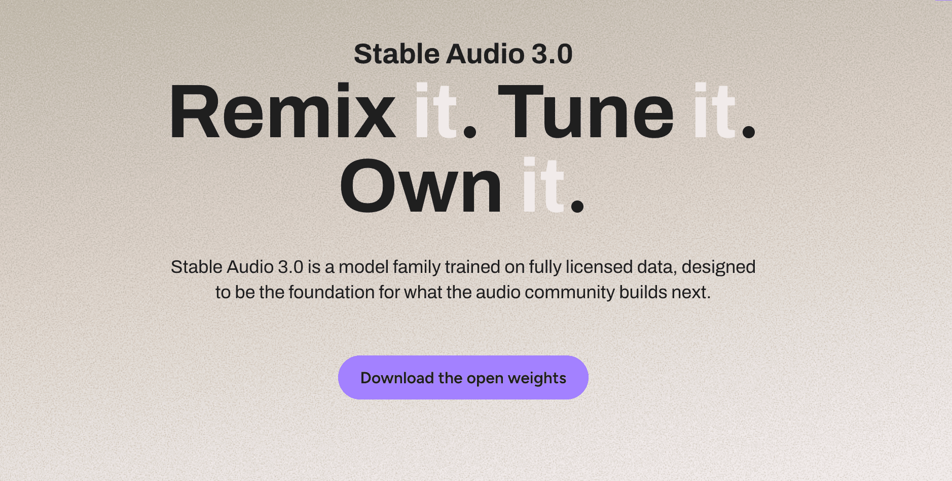 Stable Audio 3.0 product preview