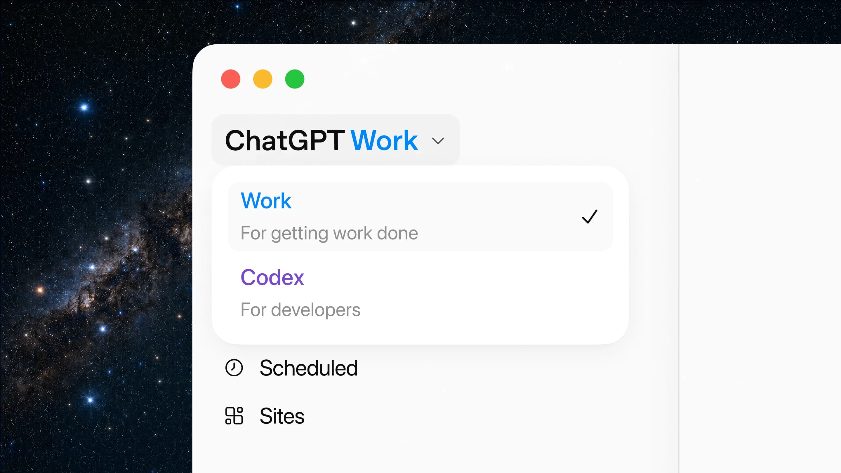 ChatGPT Work product preview