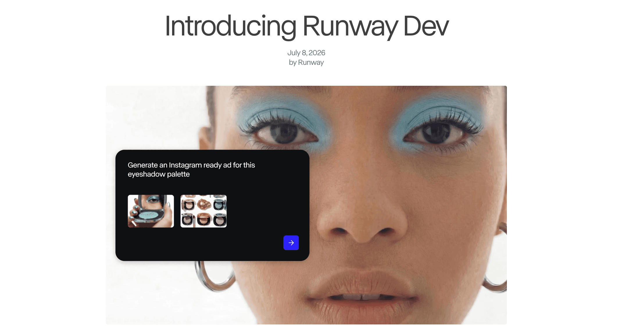 Runway Dev product preview